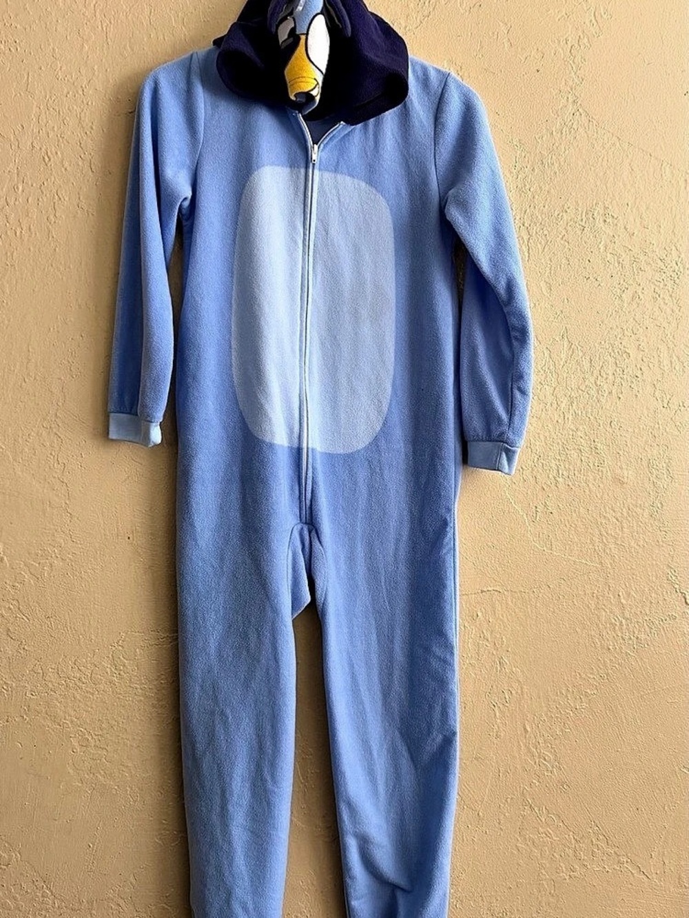 Bluey Kids Hooded Cosplay Coverall Jumpsuit Blue & Navy Character Pajama